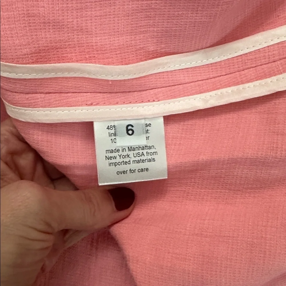 Rachel Comey Ventosa light pink midi maxi dress 6 linen blend sleeveless